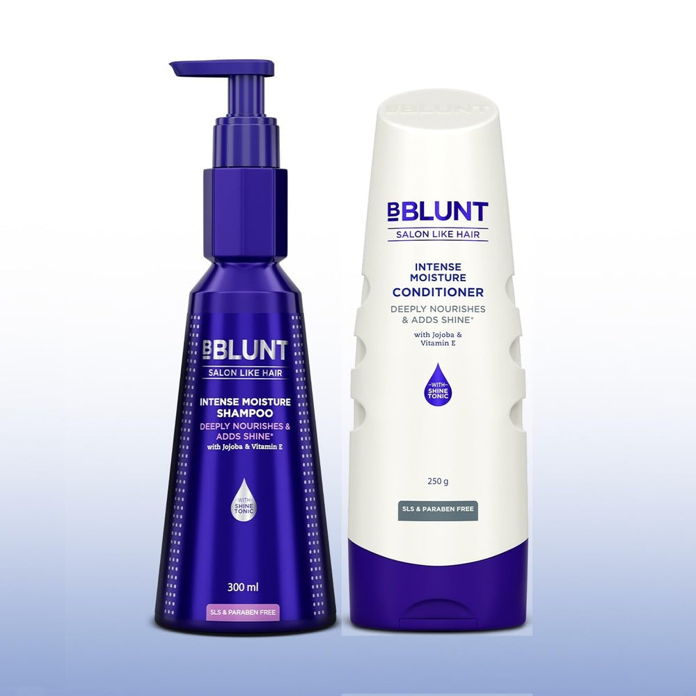 BBLUNT Intense Moisture Shampoo bottle for nourishing cleanse