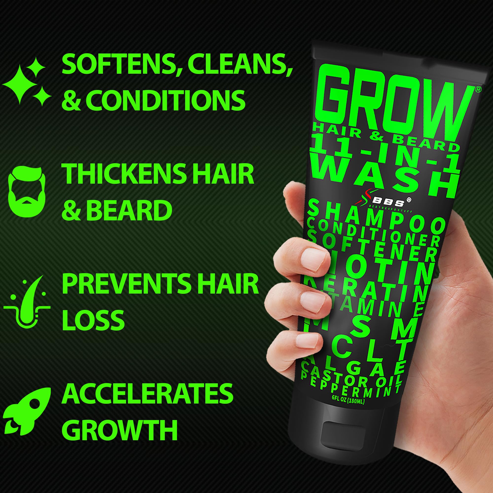 Satisfaction guarantee card from BBS Best Beard Stuff ensuring risk-free shopping.