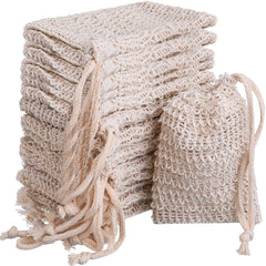 BBTO soap saver bag exfoliating sisal mesh enhances foam for a rich lather