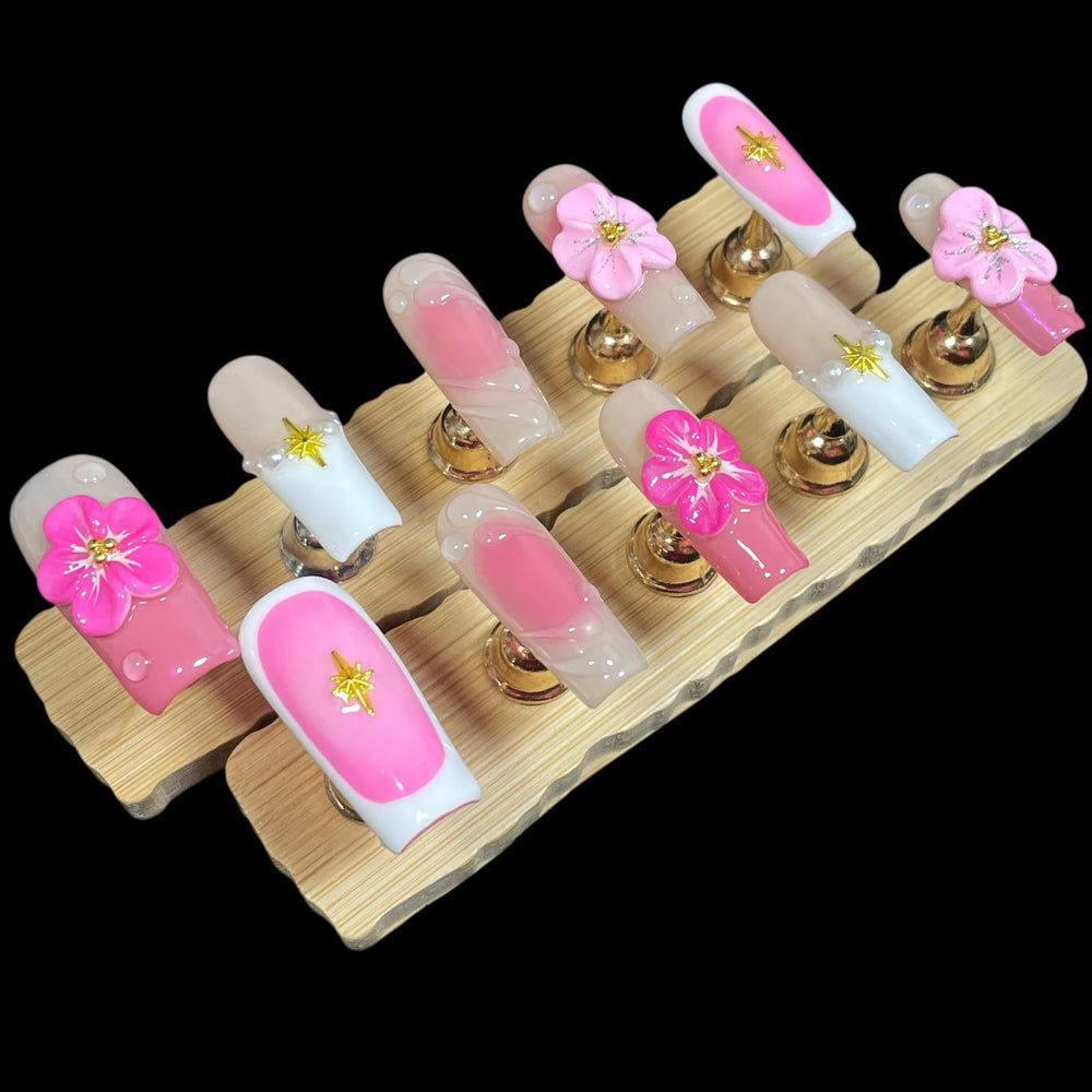BByogooz handcrafted acrylic nails set for durable salon-like wear