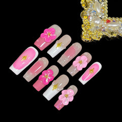 BByogooz reusable French manicure nails suitable for quick at-home application