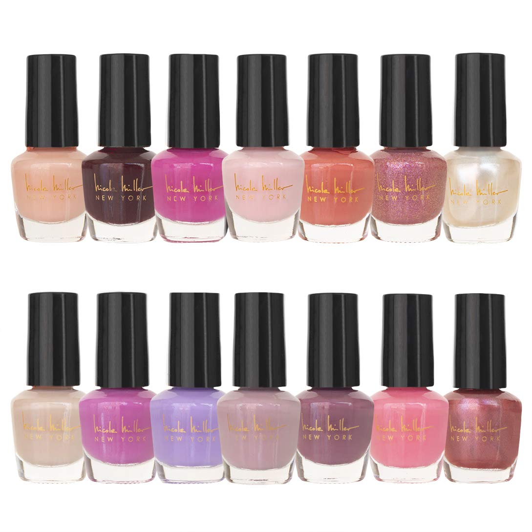 BC Beauty Concepts Nicole Miller Nail Polish Set box with 14 mini shades.