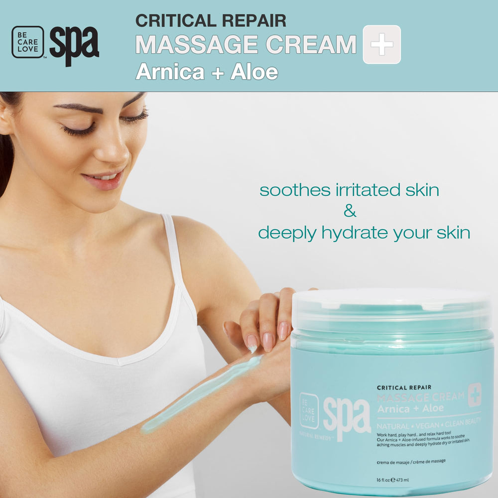 BCL Spa massage cream featuring Argan Oil for nourishing and softening skin.