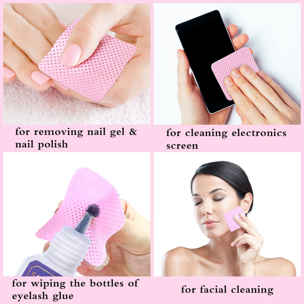 BCOWOS super absorbent wipes absorbing liquids quickly during polish removal.