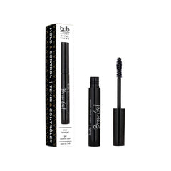 Billion Dollar Brows clear gel on bare brows for natural definition.