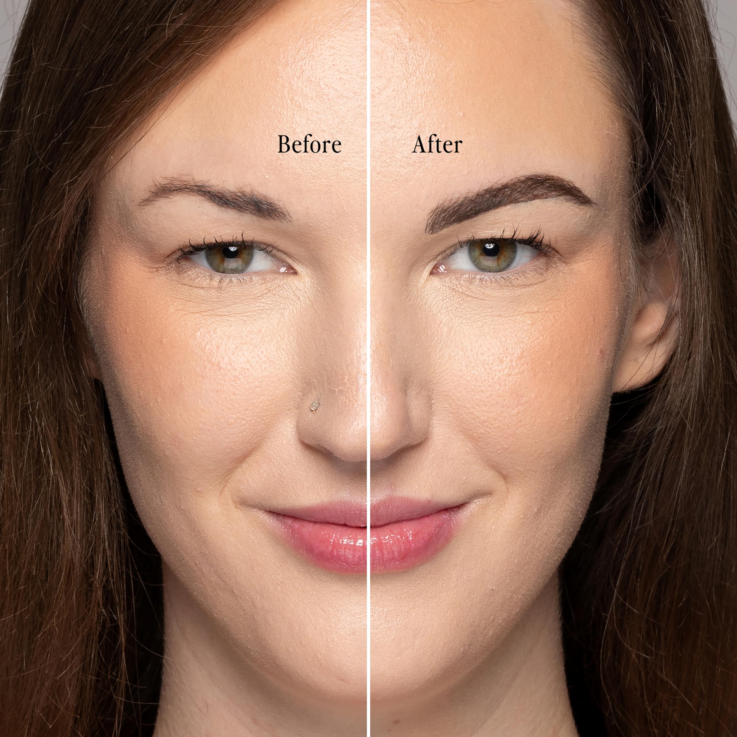 BDB Raising Brows in-hand application illustrates buildable pigment.