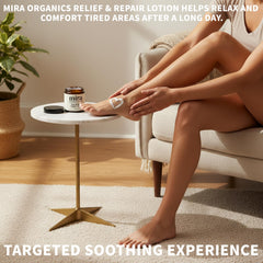BDQBDQ Mira Organics Pain Relief Cream packaging reflects clean design.