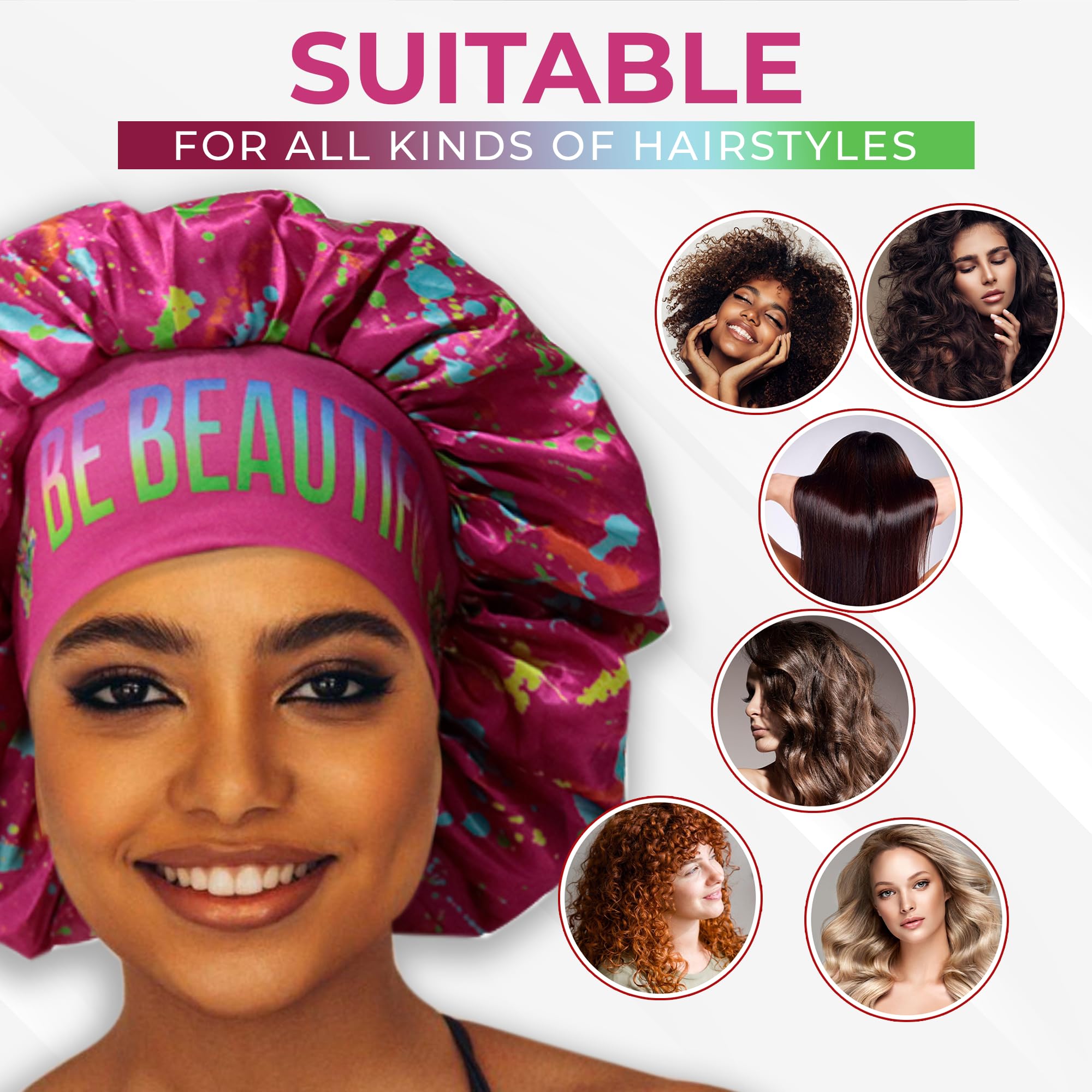 BE BEAUTIFUL EXTENSIONS care-ready bonnet: washing and air drying.