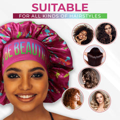 BE BEAUTIFUL EXTENSIONS care-ready bonnet: washing and air drying.