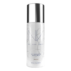 BE THE ENVY NV Maui Bronzing Body Mist bottle side view highlighting even coverage