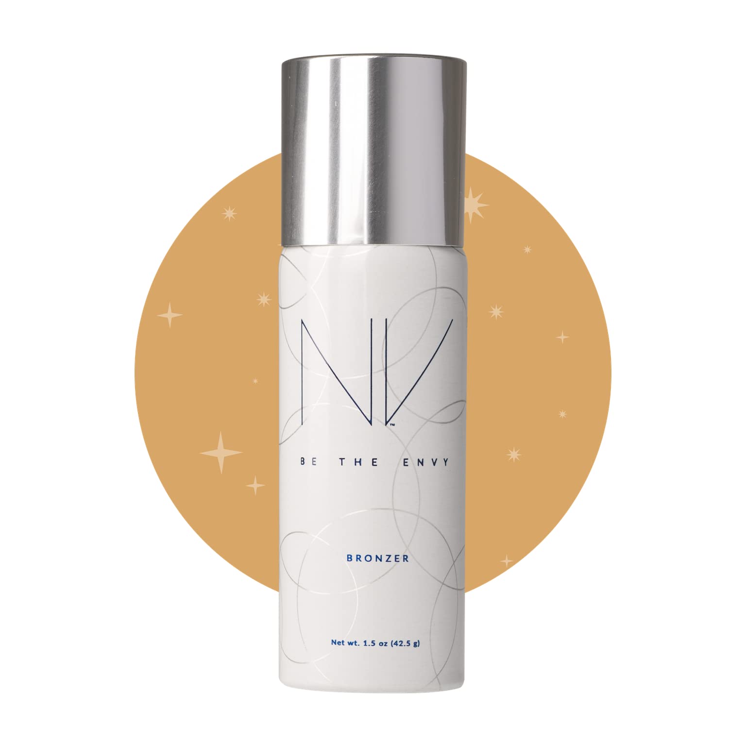 BE THE ENVY NV Perfecting Mist Bronzer shade swatches revealing 9-tone range for diverse skin