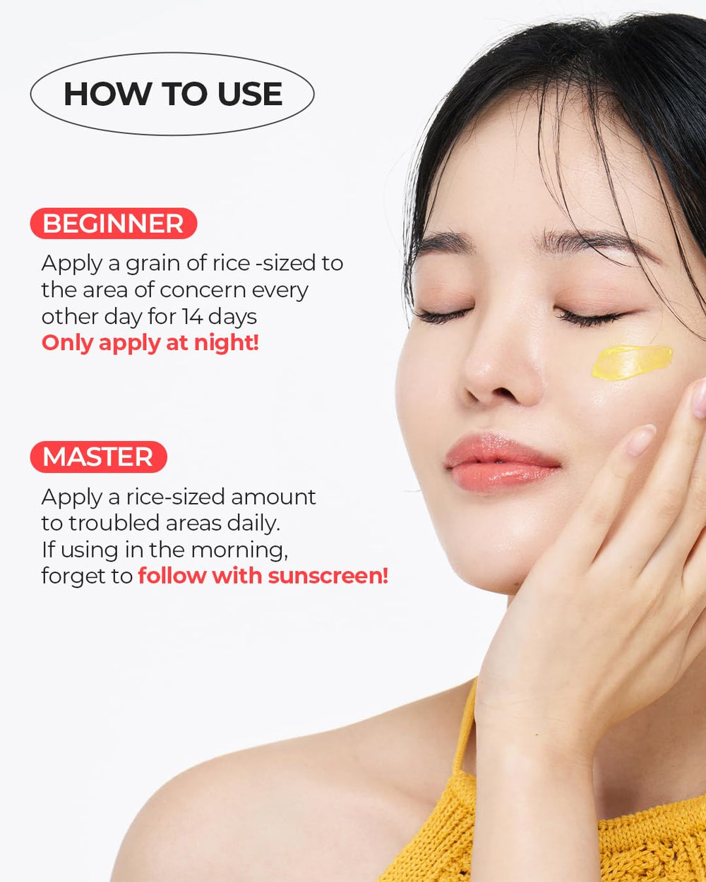 BE THE SKIN hypoallergenic formula label suitable for all skin types