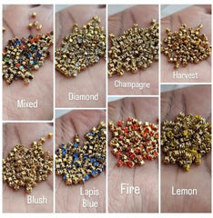 Bead It Wear It Love It violet sprinkles securely sew to locs for long-lasting shine