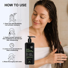 Beadlamey Root Activator Conditioner hair finishing shine result