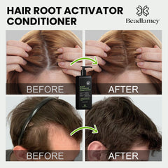 Beadlamey Root Activator Conditioner with botanicals label featuring natural actives