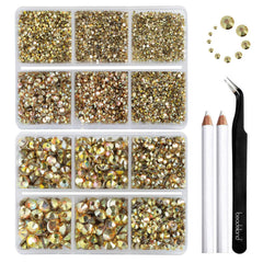 Beadsland 8300Pcs flatback rhinestones kit for crafts and nail art
