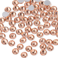 Beadsland champagne flat-back rhinestones for nail art; adds lasting sparkle.