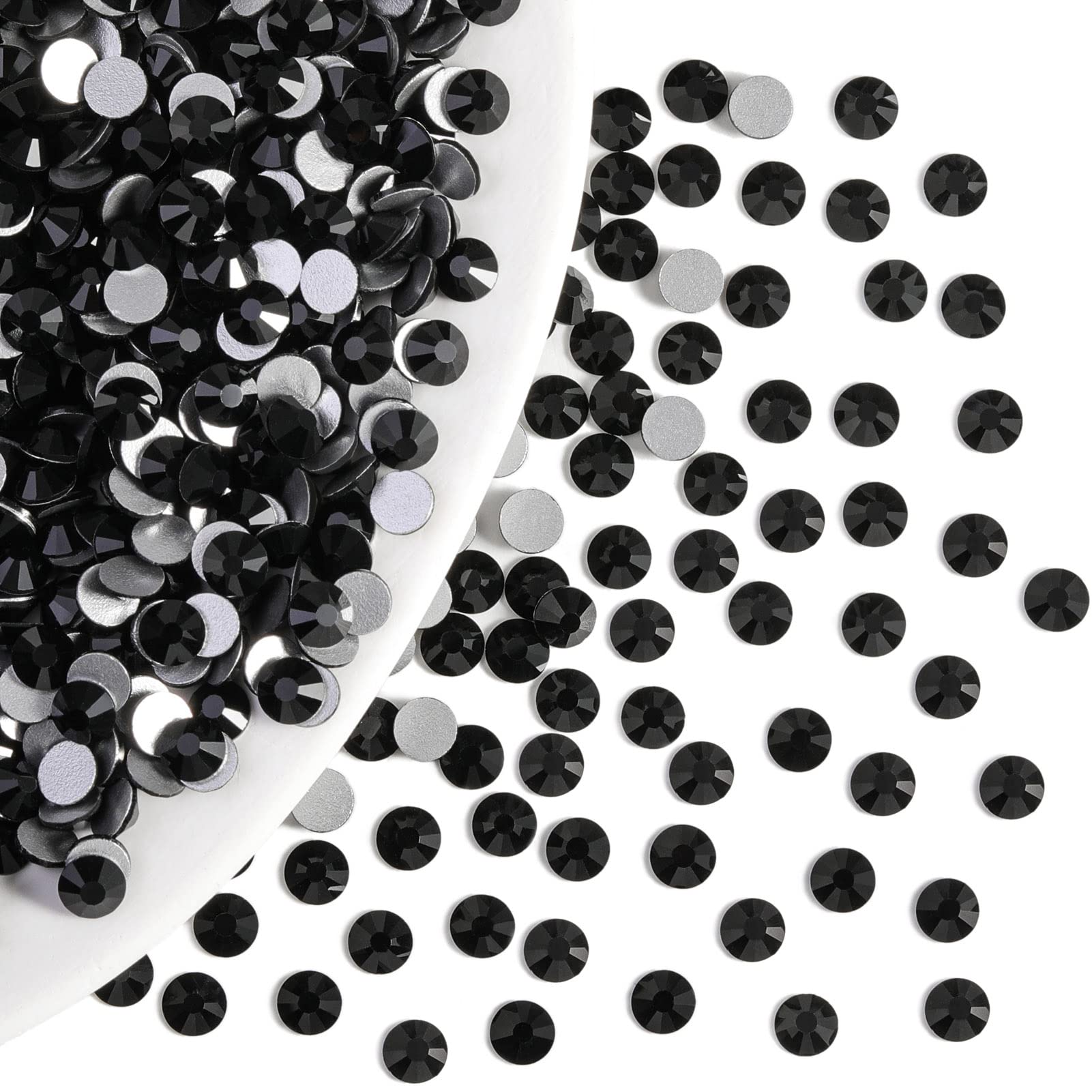 BEADSLAND clothing and accessories rhinestones flatback black for stylish embellishment.