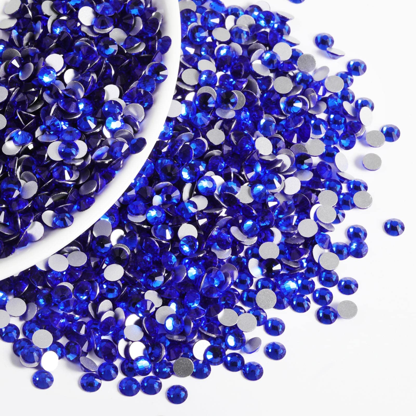 BEADSLAND sapphire flatbacks brighten bags, shoes, and table décor with shine.