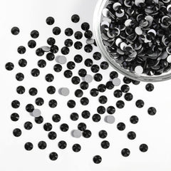 BEADSLAND craft rhinestones flatback black ideal for DIY decor projects.