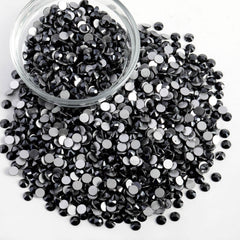 Beadsland jet hematite rhinestones require glue for non-hotfix use.