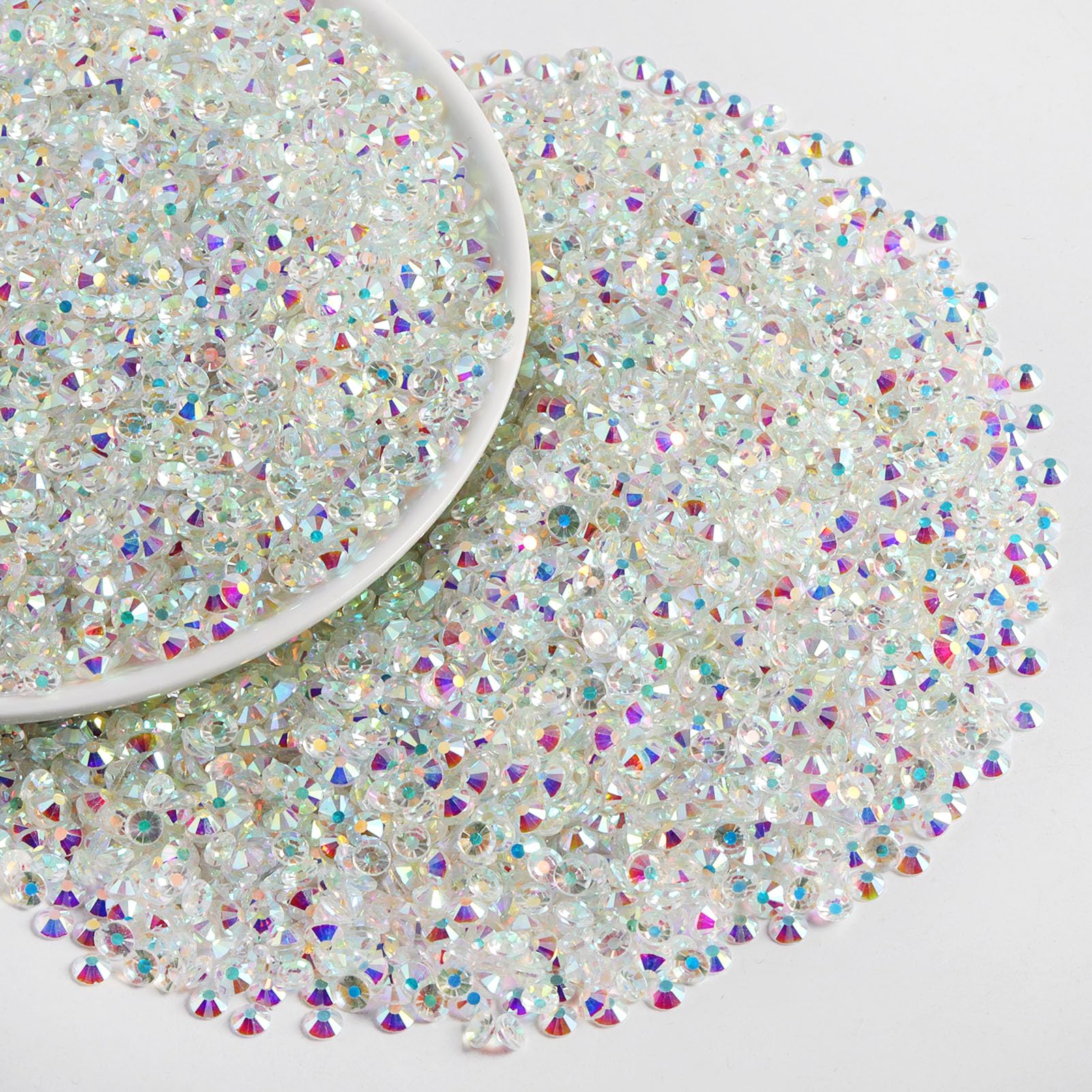 Beadsland crystal AB glass rhinestones with high clarity for sparkling details