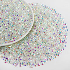 Beadsland crystal AB glass rhinestones with high clarity for sparkling details