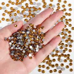 Beadsland glass rhinestones topaz SS10 flatback ideal for DIY decoration