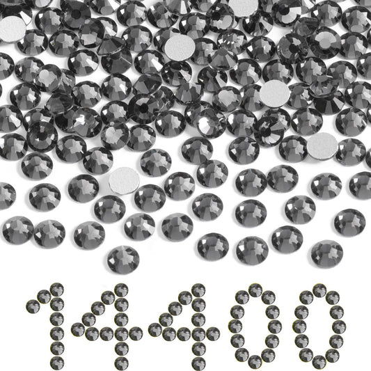 Beadsland gray flatback rhinestones for sparkling nails and crafts