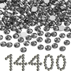 Beadsland gray flatback rhinestones for sparkling nails and crafts
