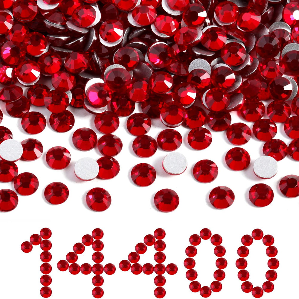 BEADSLAND flatback rhinestones in Siam for nails and crafts sparkle vividly
