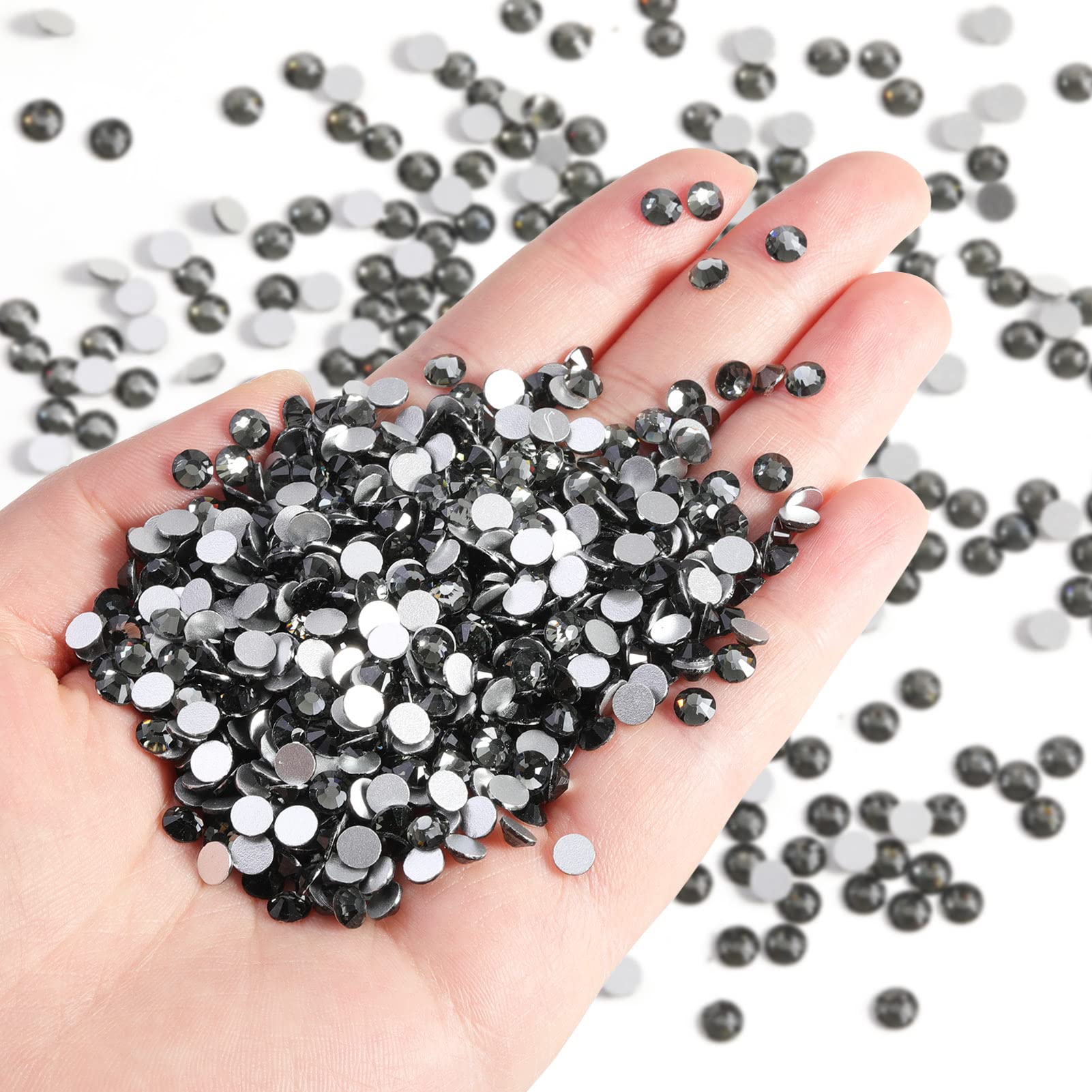 Beadsland gray rhinestones for nails and art with ss30