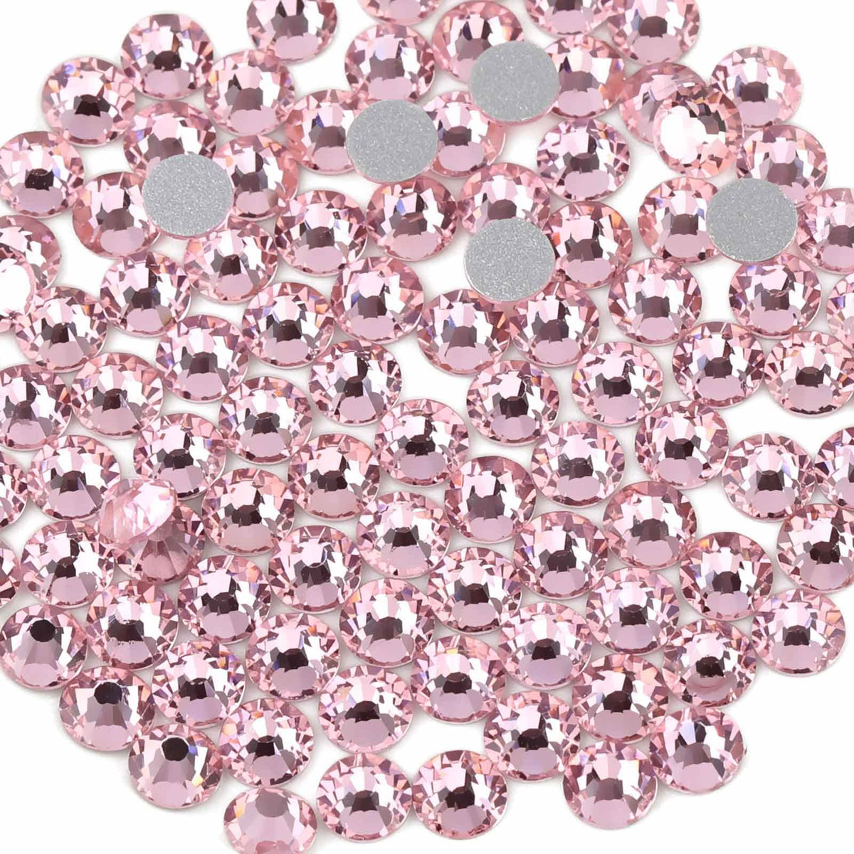 Beadsland light pink rhinestones 10mm for crafts and nail art sparkle