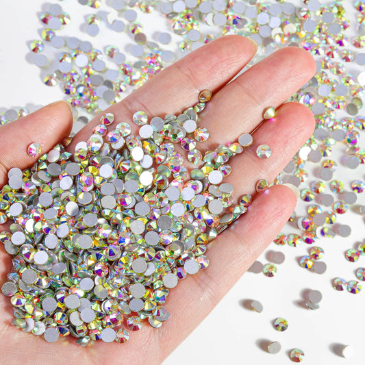 BEADSLAND nail art rhinestones Crystal AB add dazzling shine to manicures.