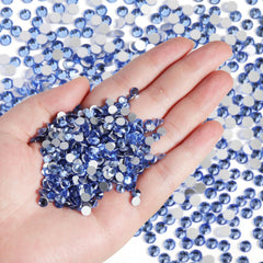 BEADSLAND nail art rhinestones in light sapphire for DIY manicures