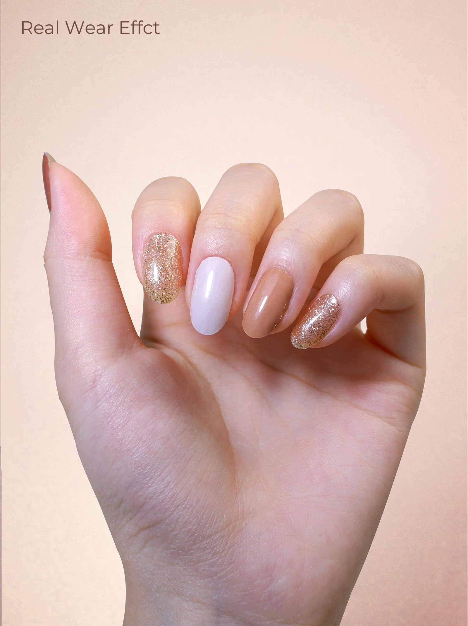Beaolata easy-apply gel strip in action with no UV lamp needed