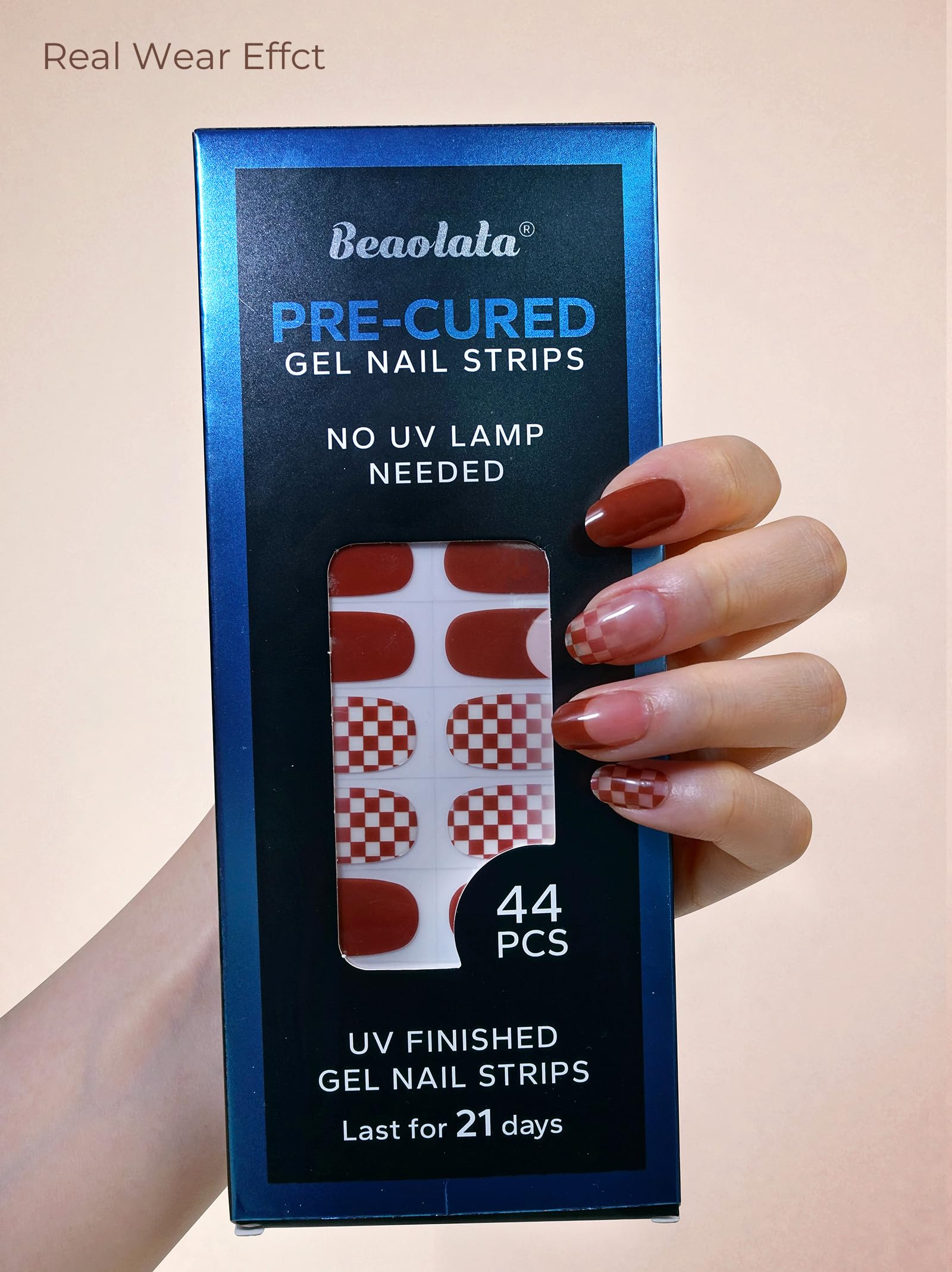 Beaolata easy-stick application demonstrates quick, mess-free nail wraps.