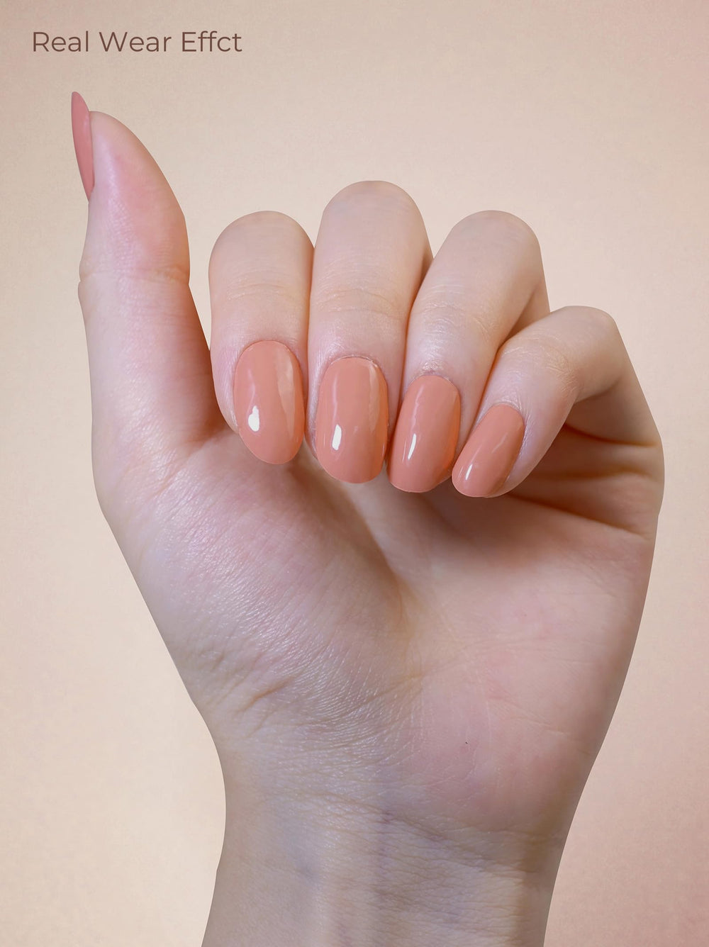 Beaolata gel strips applied on nails with smooth, glossy finish