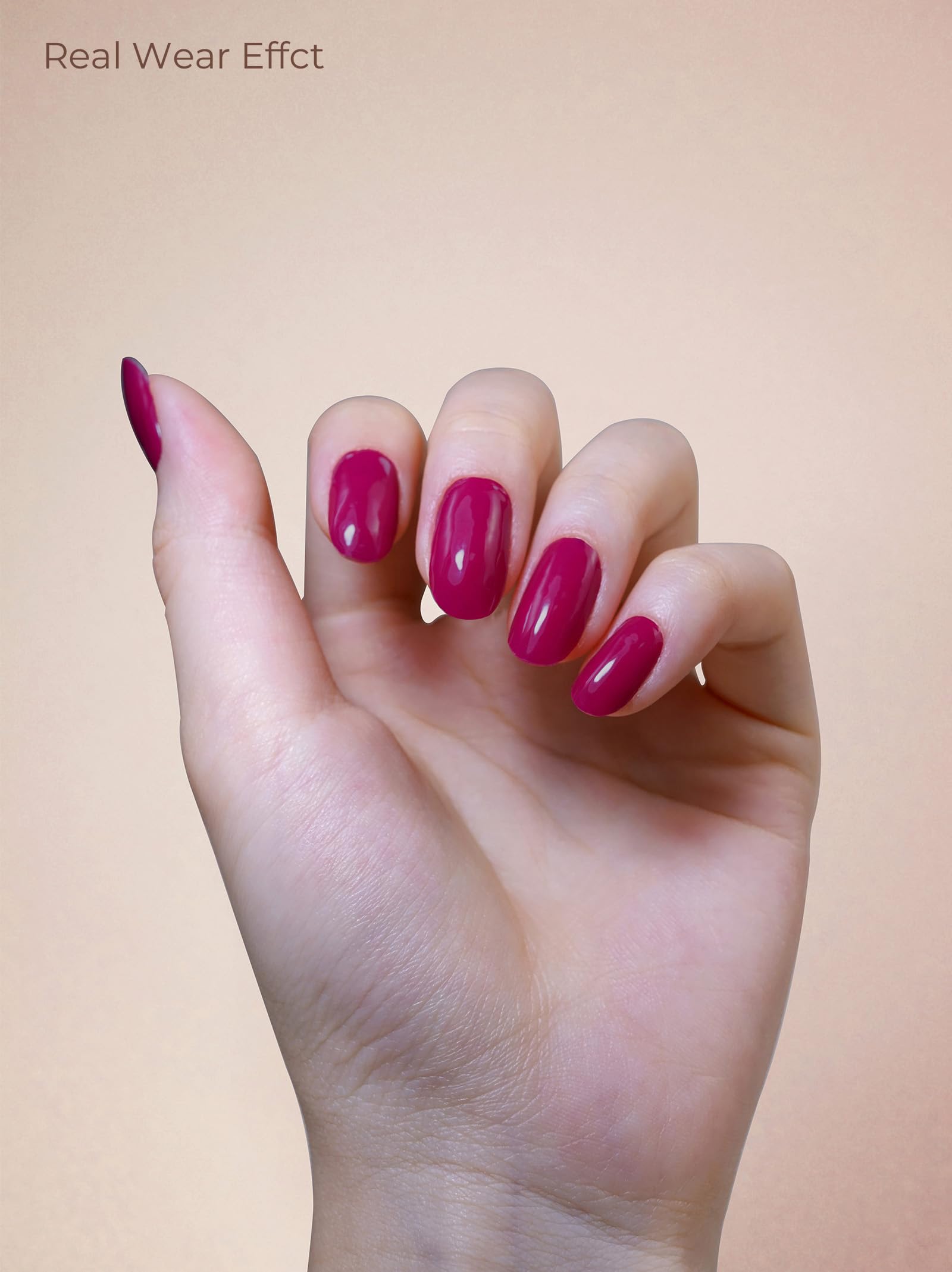 Beaolata Tropical Pink nail strips applied for a salon-like finish at home.
