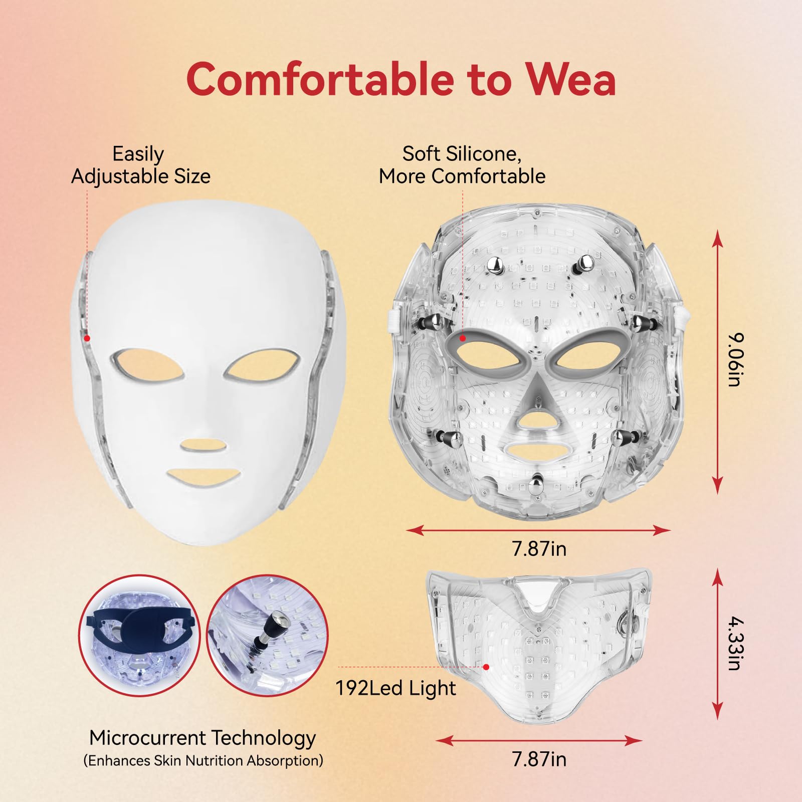 BeaRay LED face mask ideal for home spa use and convenient beauty routines