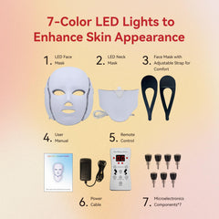 BeaRay LED face mask multicolor therapy view emphasizing glow and skin tone balance