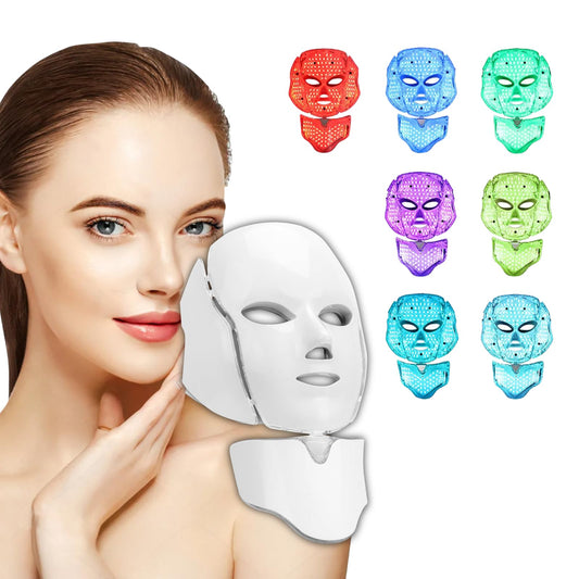 BeaRay LED face mask seven colors front view for radiant complexion and versatile skin care
