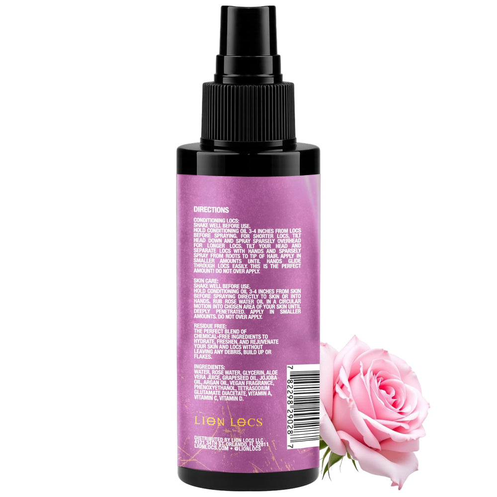 Beard Gains packaging highlights vegan rosewater ingredients