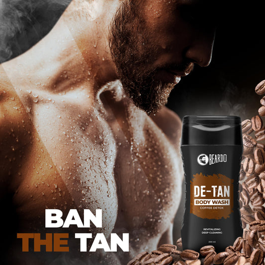 Beardo LiveMoor De-Tan Body Wash lather in action for deep cleansing.