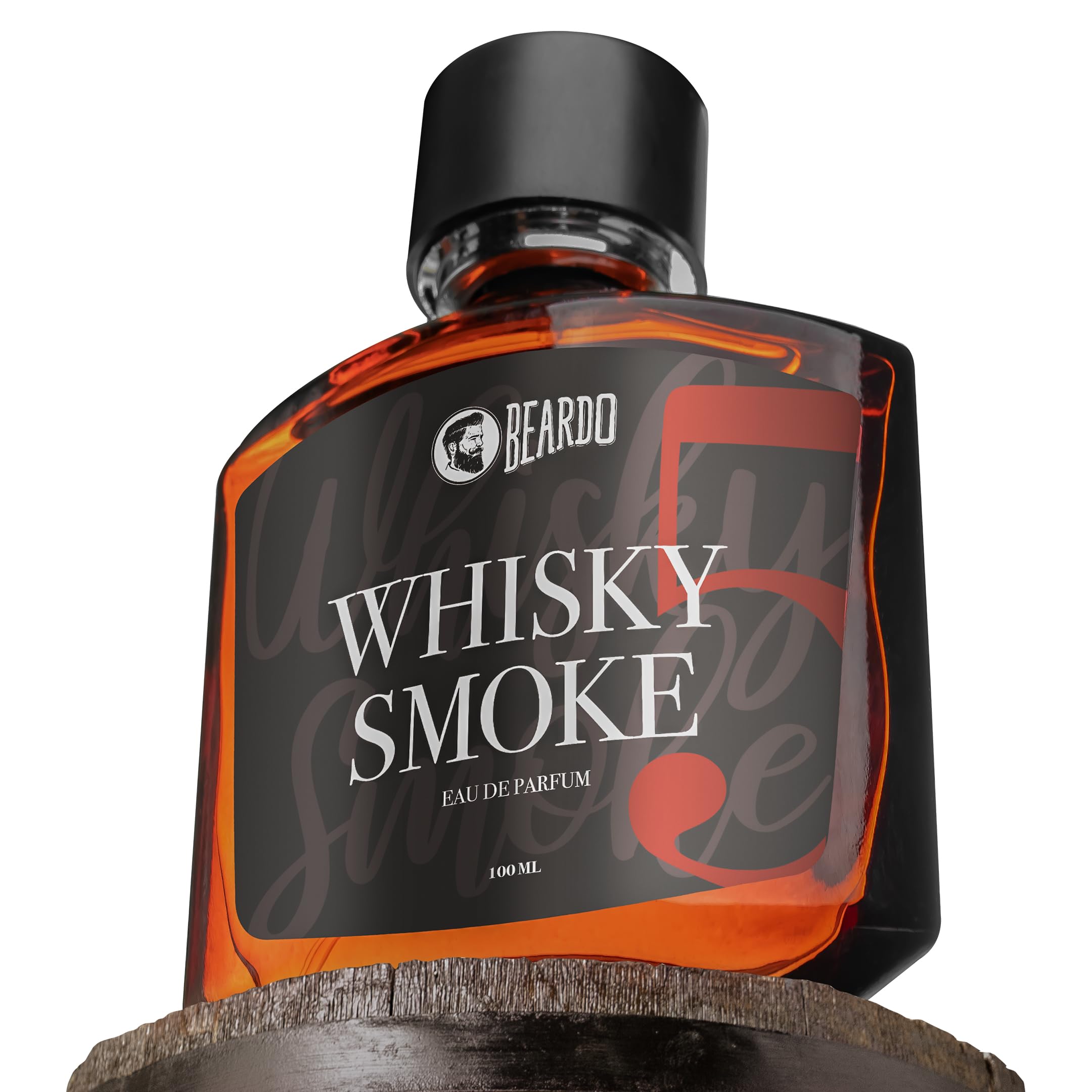 Beardo Whisky Smoke bottle front view highlighting bold masculine scent for evenings.