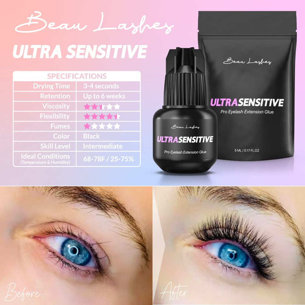 Beau Lashes active lifestyle compatible glue withstands workouts