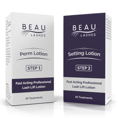 Beau Lashes fast-acting lash lift lotion for professional salons and quick results