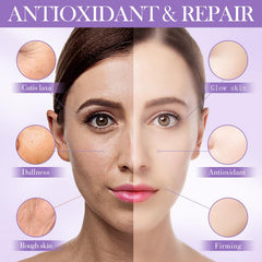 BeauBase Grapeseed serum drop highlighting smoother skin texture.