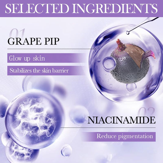 BeauBase Grapeseed toner application for refreshed balance and prepared skin.