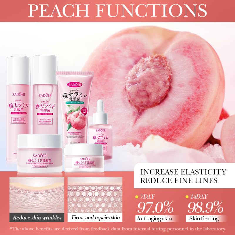 BeauBase Peach Toner bottle—refreshing hydration to balance moisture.